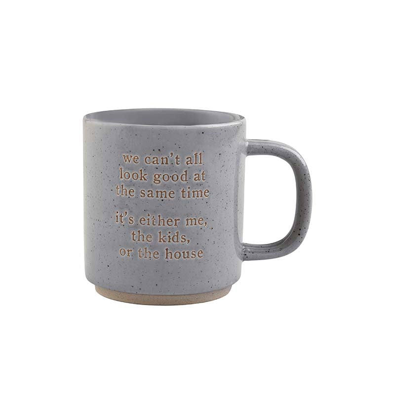 funny mom mug- gray