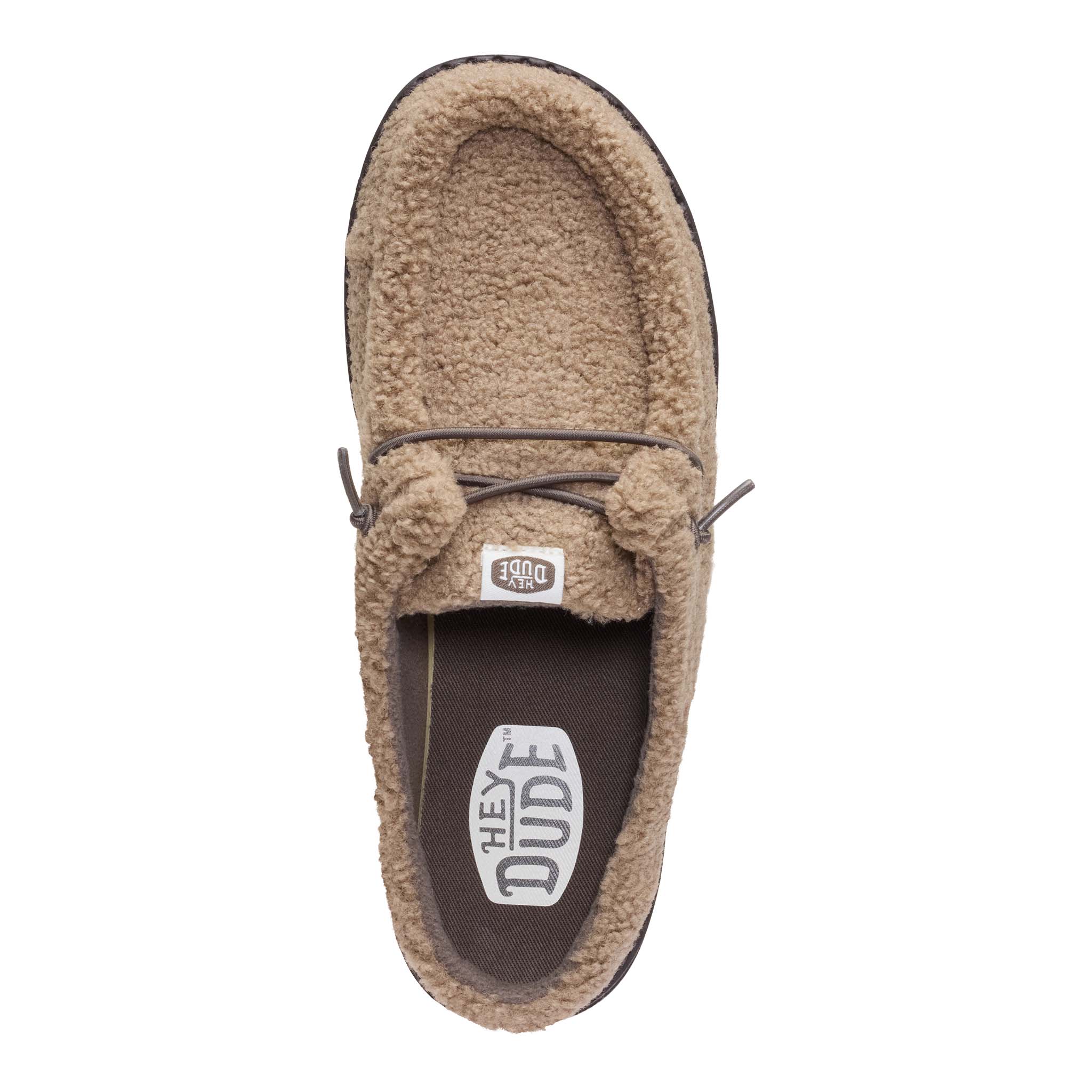 HEYDUDE Women's Wendy Fleece Slippers in Timberwolf Palmetto Moon