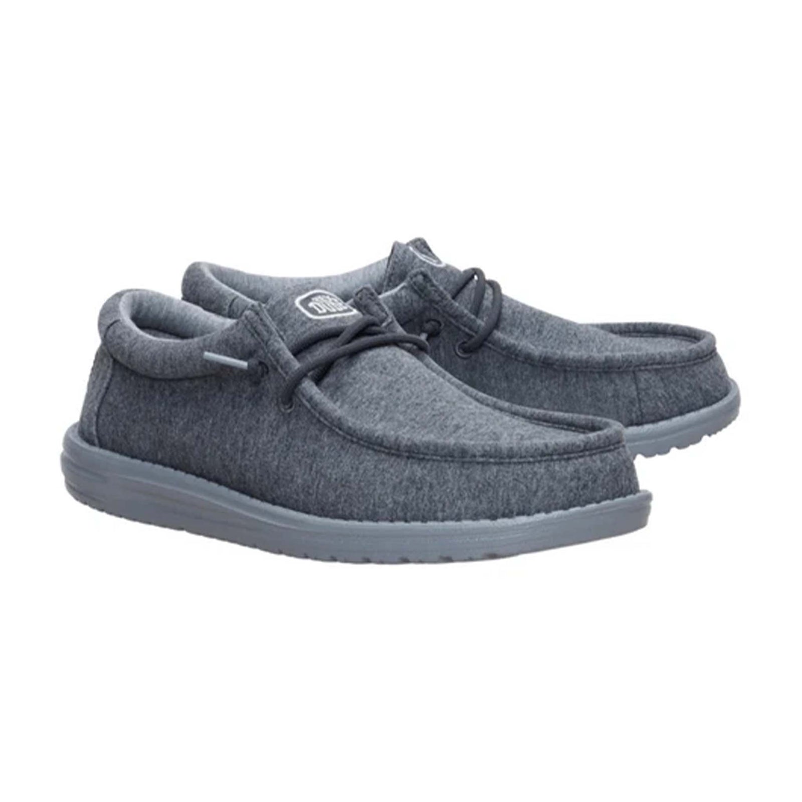 Hey dude Men's Wally Stretch Jersey Shoes in Charcoal