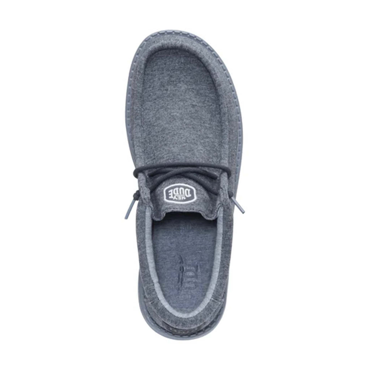Hey dude Men's Wally Stretch Jersey Shoes in Charcoal