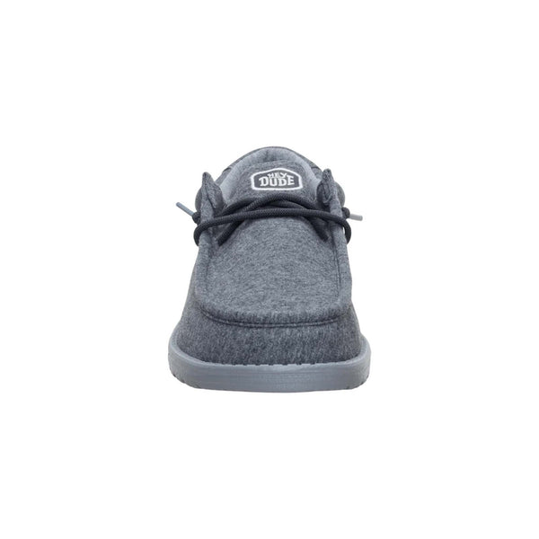 Hey dude Men's Wally Stretch Jersey Shoes in Charcoal