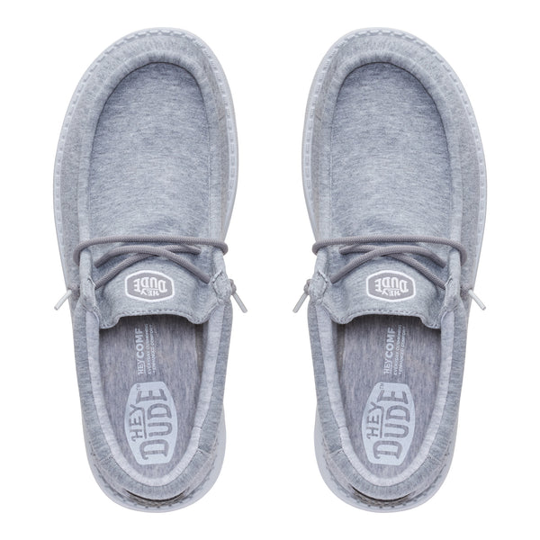 Men's Wally Stretch Jersey Shoes in Grey