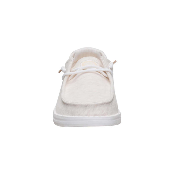 HEYDUDE Women's Wendy Stretch Jersey Shoes in Oatmeal