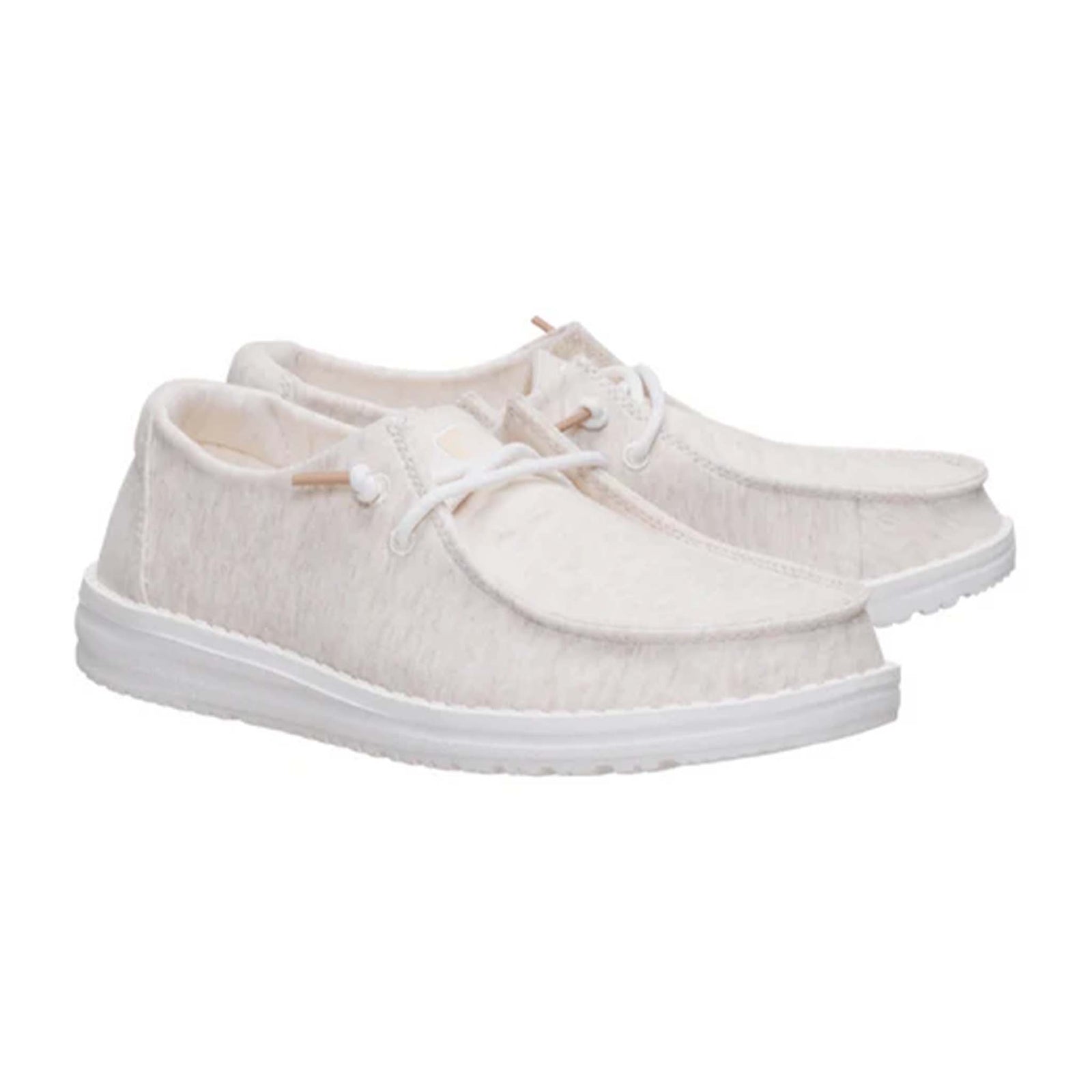 HEYDUDE Women's Wendy Stretch Jersey Shoes in Oatmeal