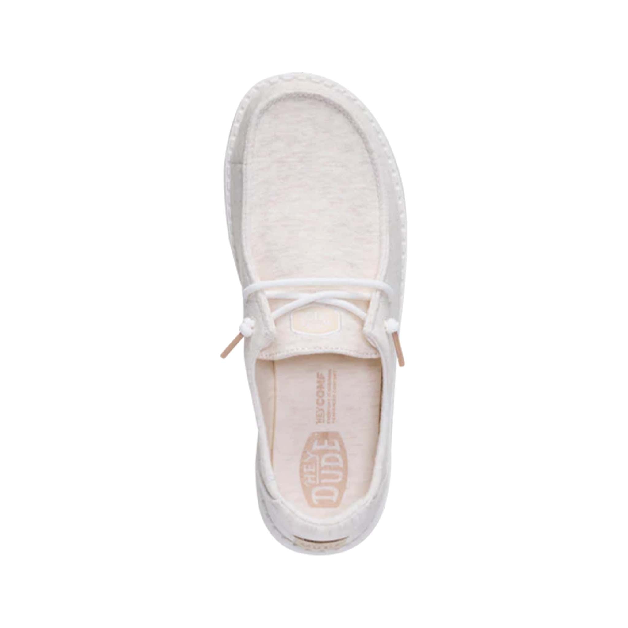HEYDUDE Women's Wendy Stretch Jersey Shoes in Oatmeal | Palmetto Moon