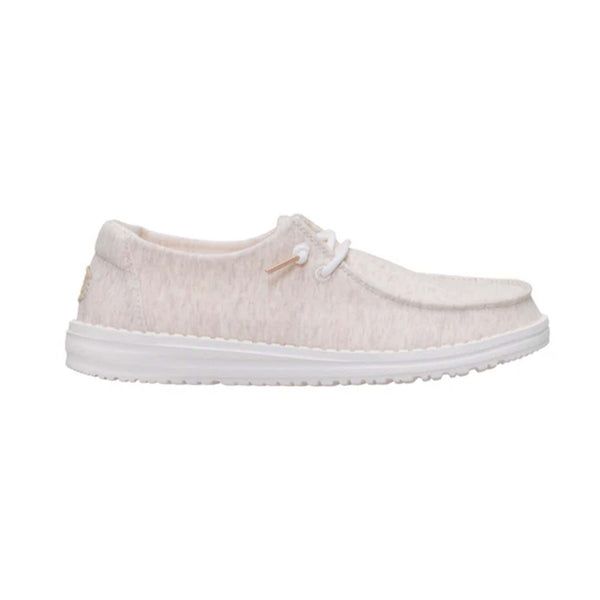 HEYDUDE Women's Wendy Stretch Jersey Shoes in Oatmeal