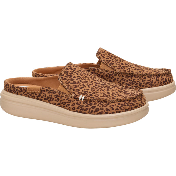 Women's Aspen Slip-on Shoes in Tan Leopard