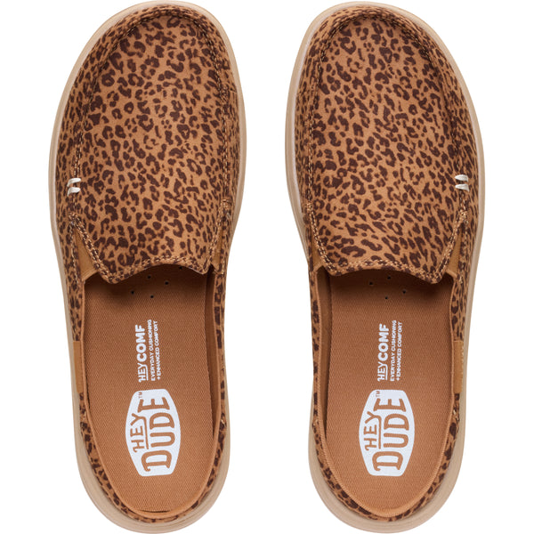 Women's Aspen Slip-on Shoes in Tan Leopard