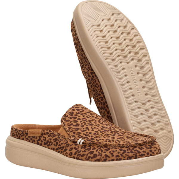 Women's Aspen Slip-on Shoes in Tan Leopard