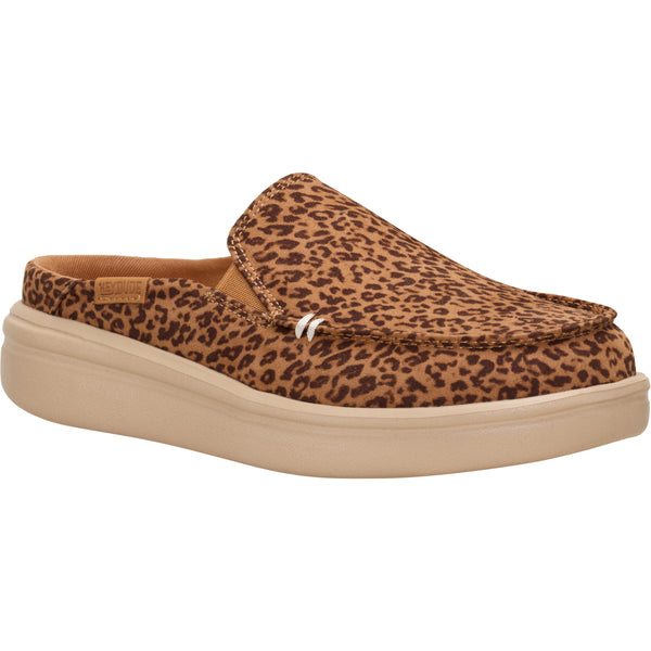 Women's Aspen Slip-on Shoes in Tan Leopard
