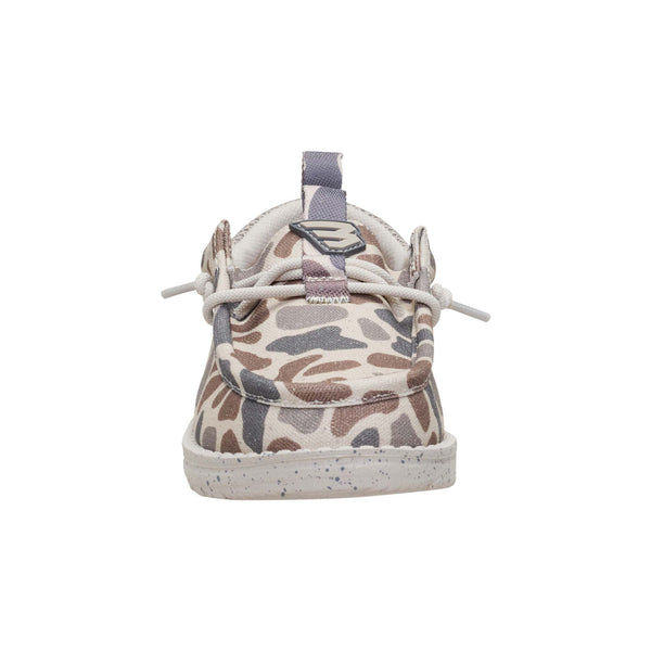HEYDUDE x Burlebo Youth Wally Funk Shoes in Deer Camo