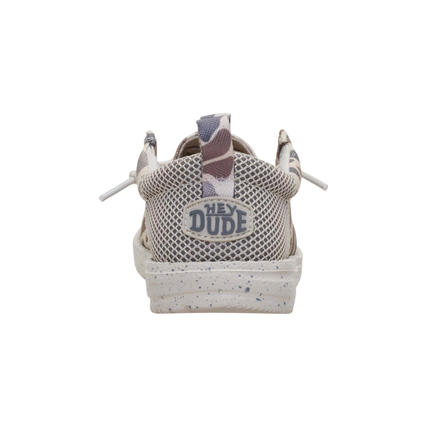 HEYDUDE x Burlebo Youth Wally Funk Shoes in Deer Camo