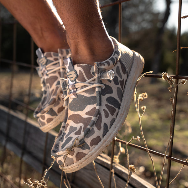 HEYDUDE x Burlebo Wally Funk in Deer Camo