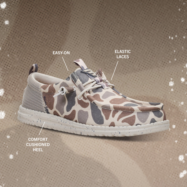 HEYDUDE x Burlebo Wally Funk in Deer Camo