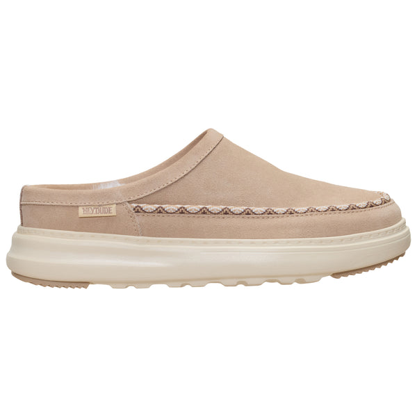 Remi Toastee Clog Suede Shoes in Sesame