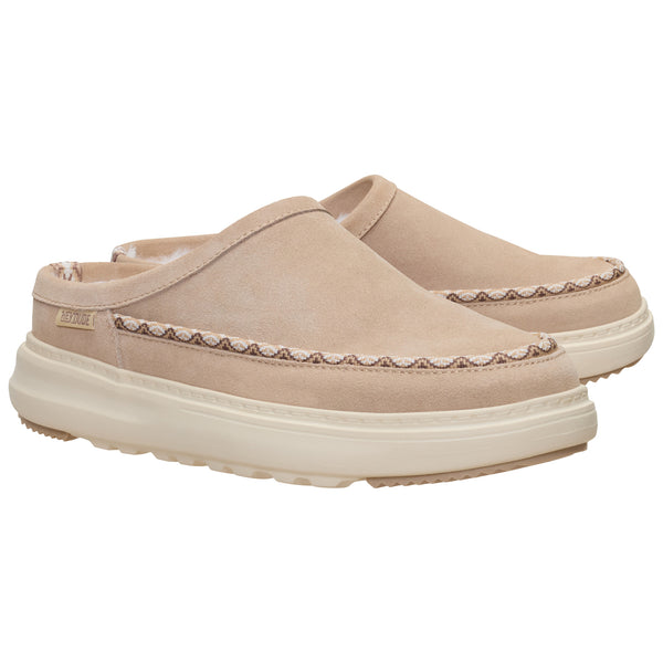 Remi Toastee Clog Suede Shoes in Sesame