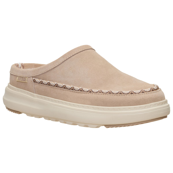 Remi Toastee Clog Suede Shoes in Sesame