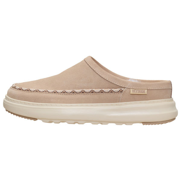 Remi Toastee Clog Suede Shoes in Sesame