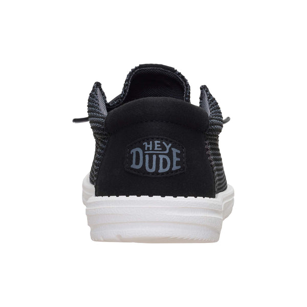 Men's Wally Stretch Jersey Shoes in Black and White
