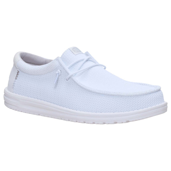 Men's Wally Stretch Jersey Shoes in White