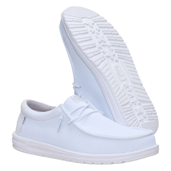 Men's Wally Stretch Jersey Shoes in White