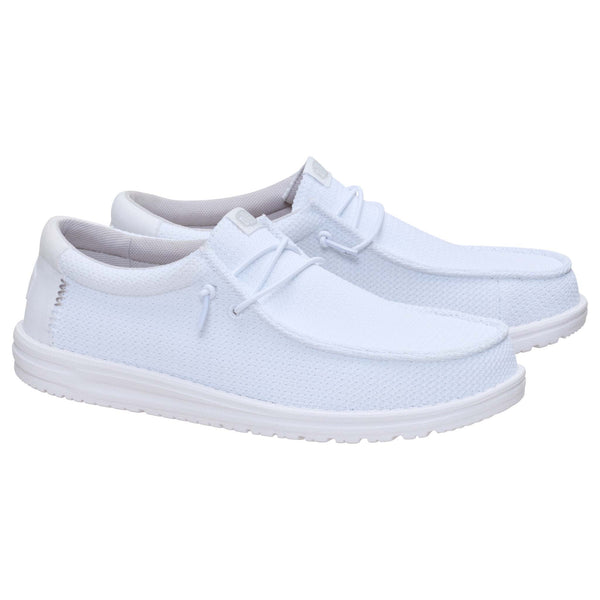 Men's Wally Stretch Jersey Shoes in White