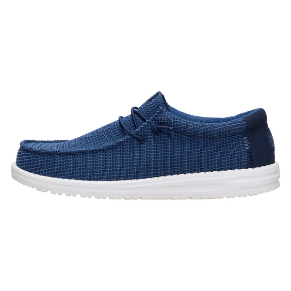 Men's Wally Stretch Jersey Shoes in Navy