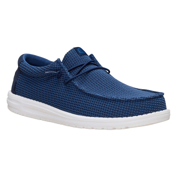Men's Wally Stretch Jersey Shoes in Navy
