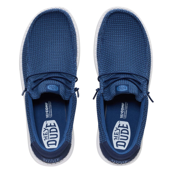 Men's Wally Stretch Jersey Shoes in Navy