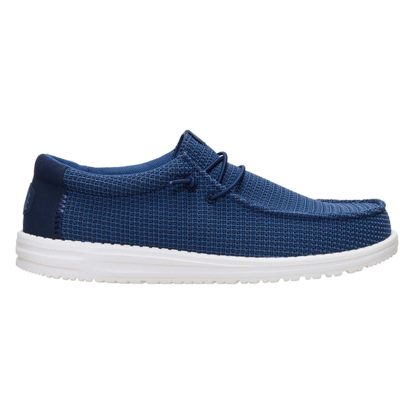 Men's Wally Stretch Jersey Shoes in Navy