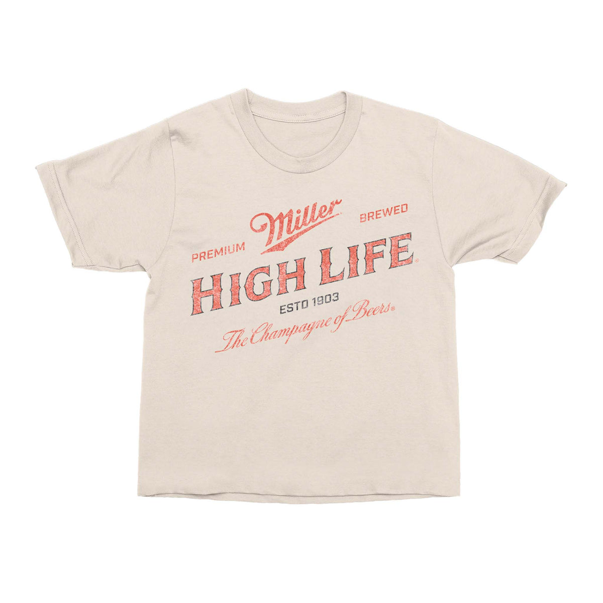 Miller High Life Vintage Cropped Short Sleeve T-Shirt