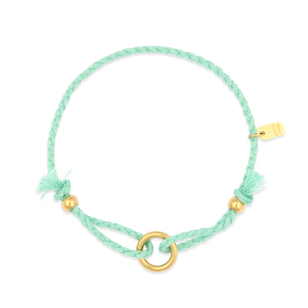 Friendship Ring Bracelet in Seafoam