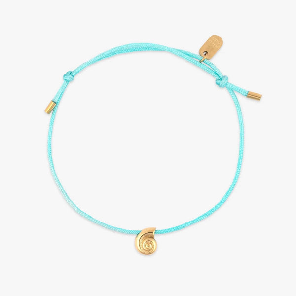 Lydia Seashell Charm Bracelet in Blue