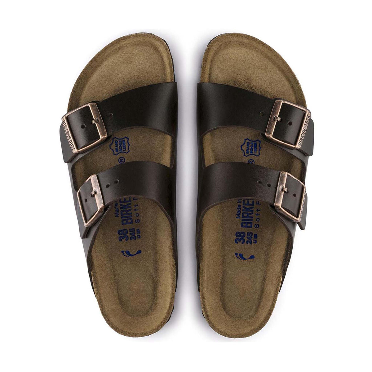 Birkenstock Arizona Soft Footbed Oiled Leather Sandals in Brown