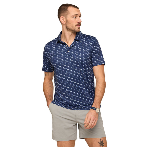 The Goodnight Palmetto Moon Performance Polo