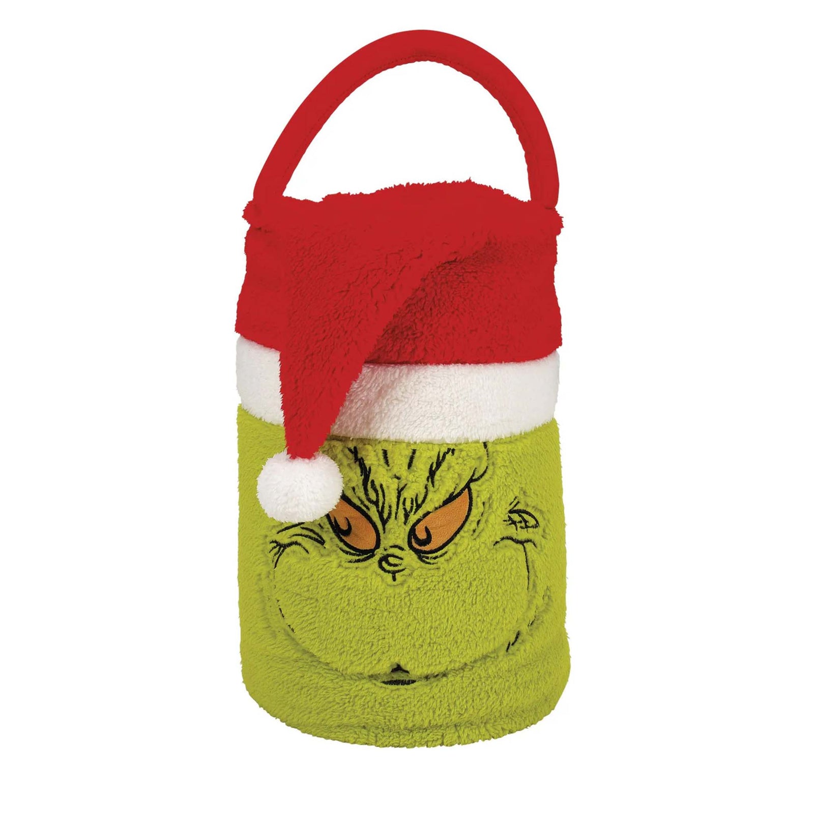 Santa Grinch Snow Throw Blanket
