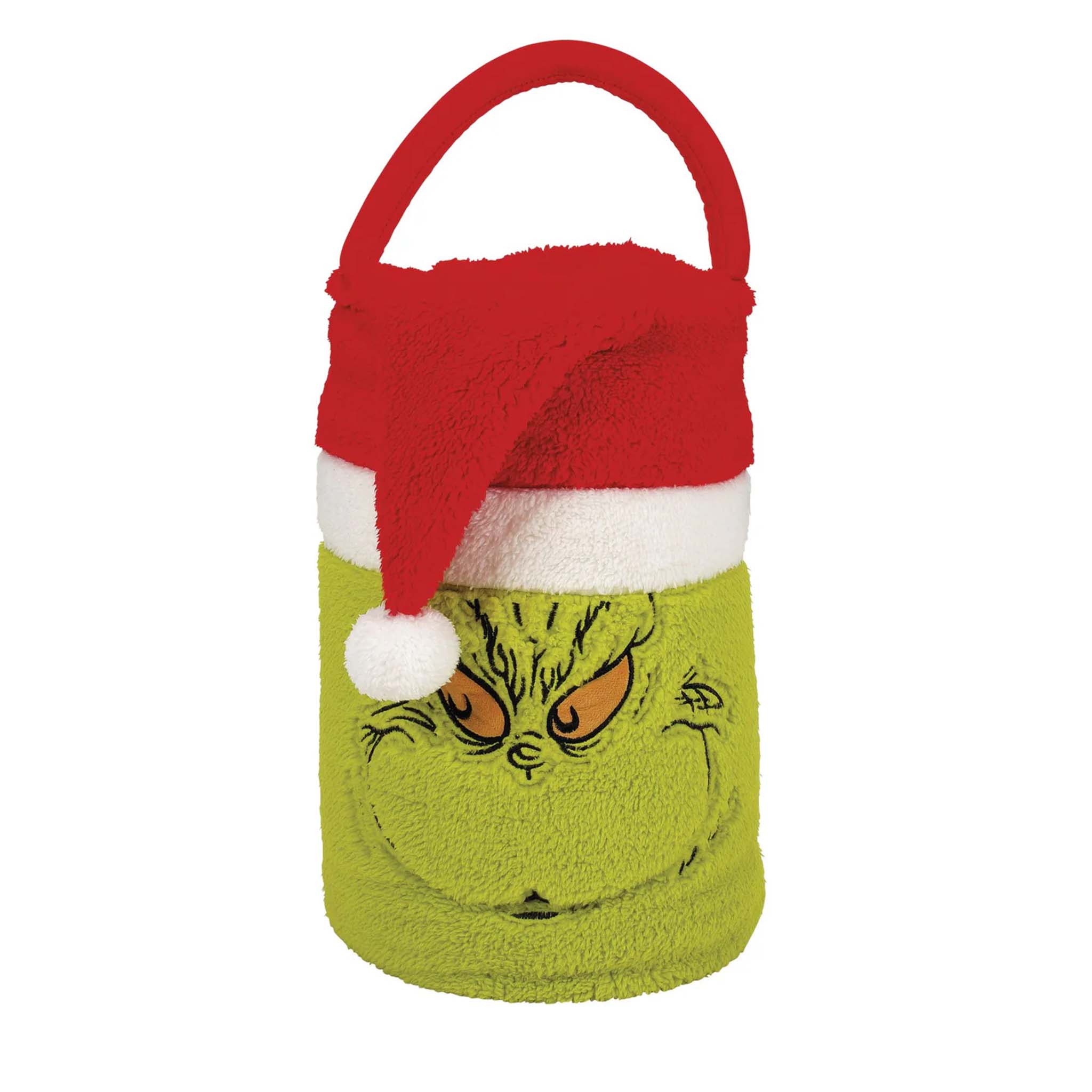 Santa Grinch Snow Throw Blanket