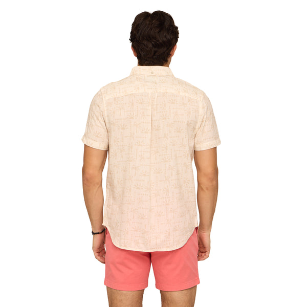 The Easygoer Resort Weave Short Sleeve Button Down Shirt