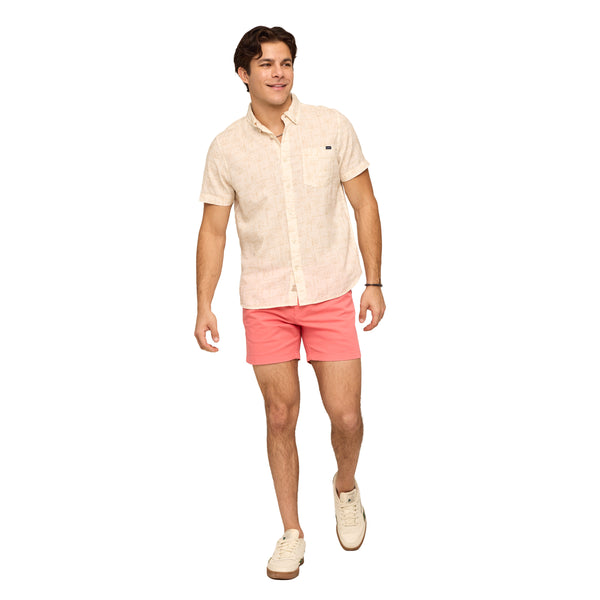 The Easygoer Resort Weave Short Sleeve Button Down Shirt