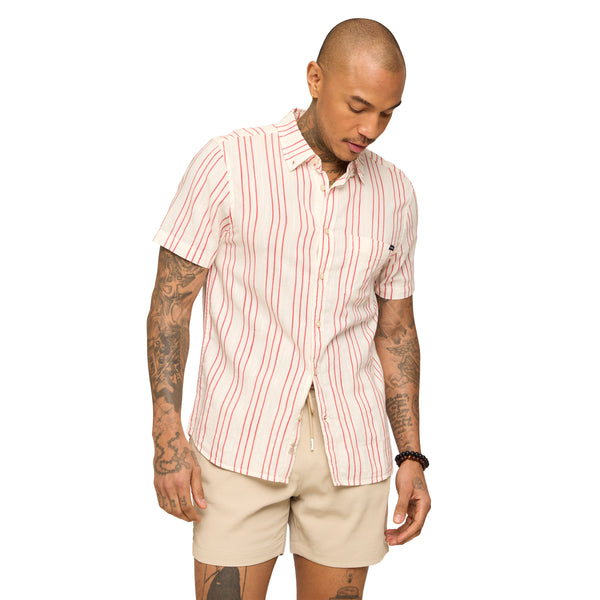 The Ruby Ribbon Resort Weave Short Sleeve Button Down Shirt