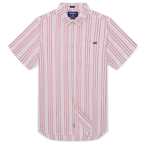 The Ruby Ribbon Resort Weave Short Sleeve Button Down Shirt