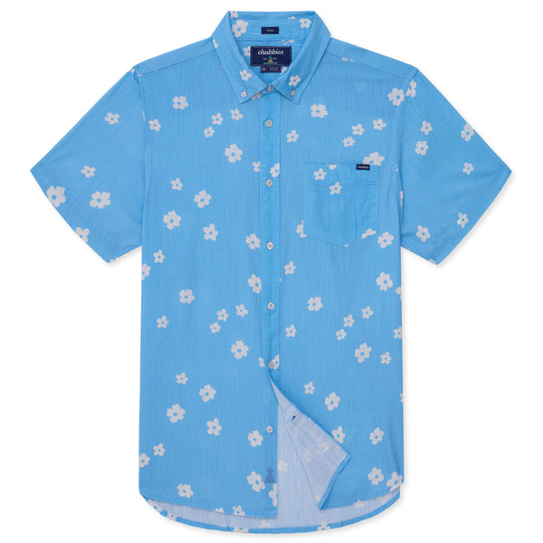 The Sun-Dried Blossom Resort Weave Short Sleeve Button Down Shirt