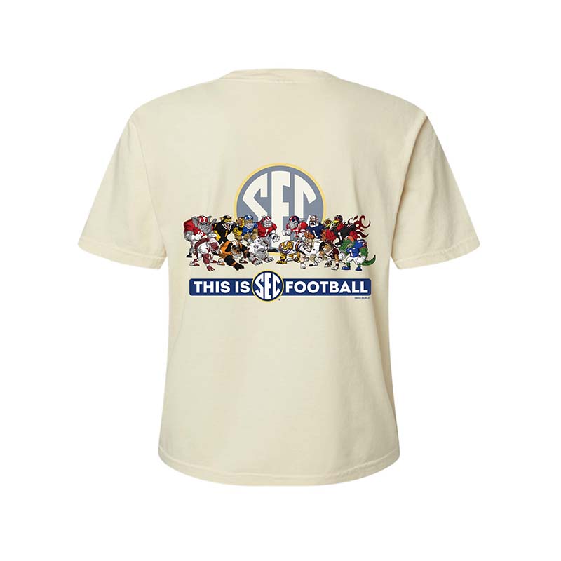 SEC Illustrations Cropped Short Sleeve T-Shirt