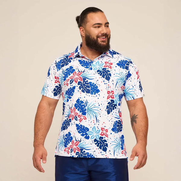 The Backyard Bouquet Ultra Fine Knit Range Polo