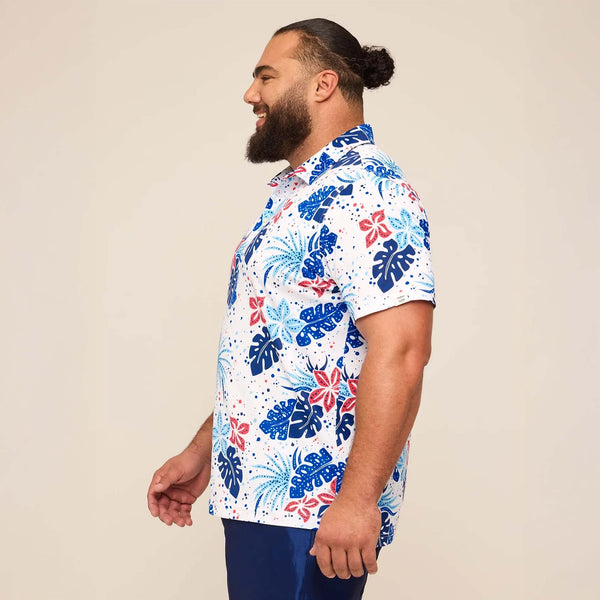 The Backyard Bouquet Ultra Fine Knit Range Polo