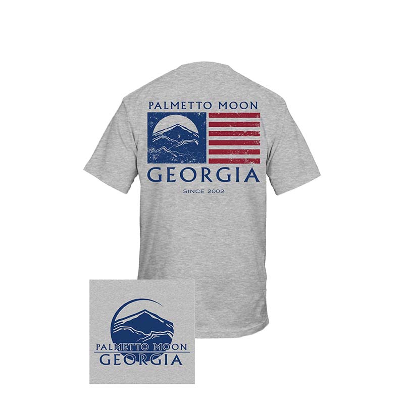 Youth Georgia Scenic Flag Short Sleeve T-Shirt