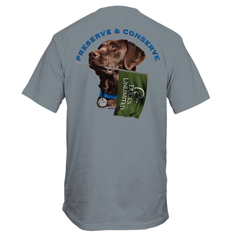 Dog With Flag Short Sleeve T-Shirt