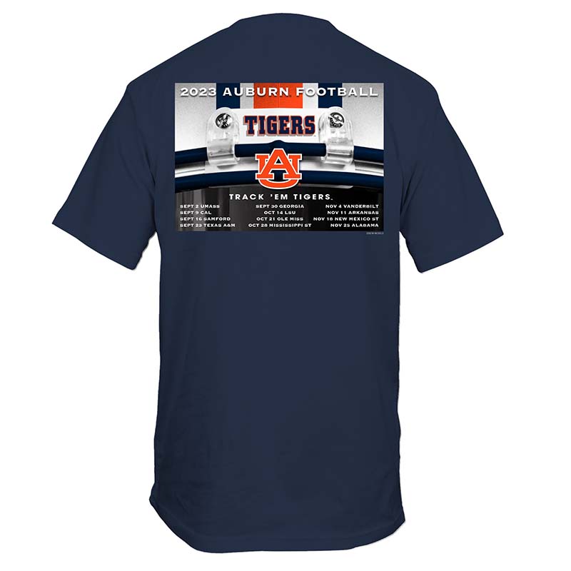 Auburn Football Schedule Short Sleeve T-Shirt