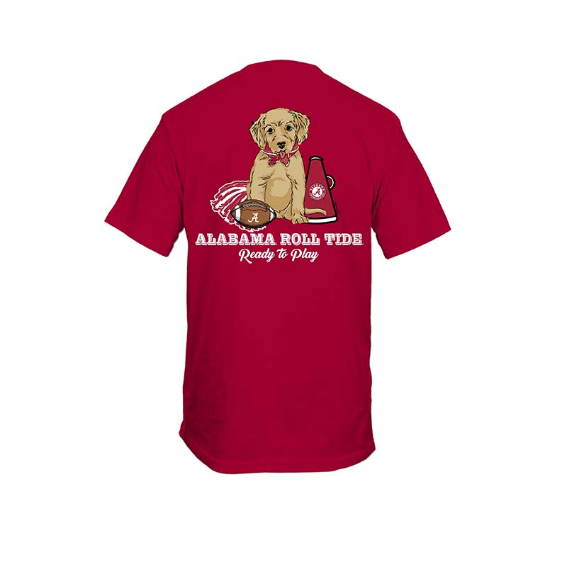 Youth Alabama Cute Puppy Short Sleeve T-Shirt