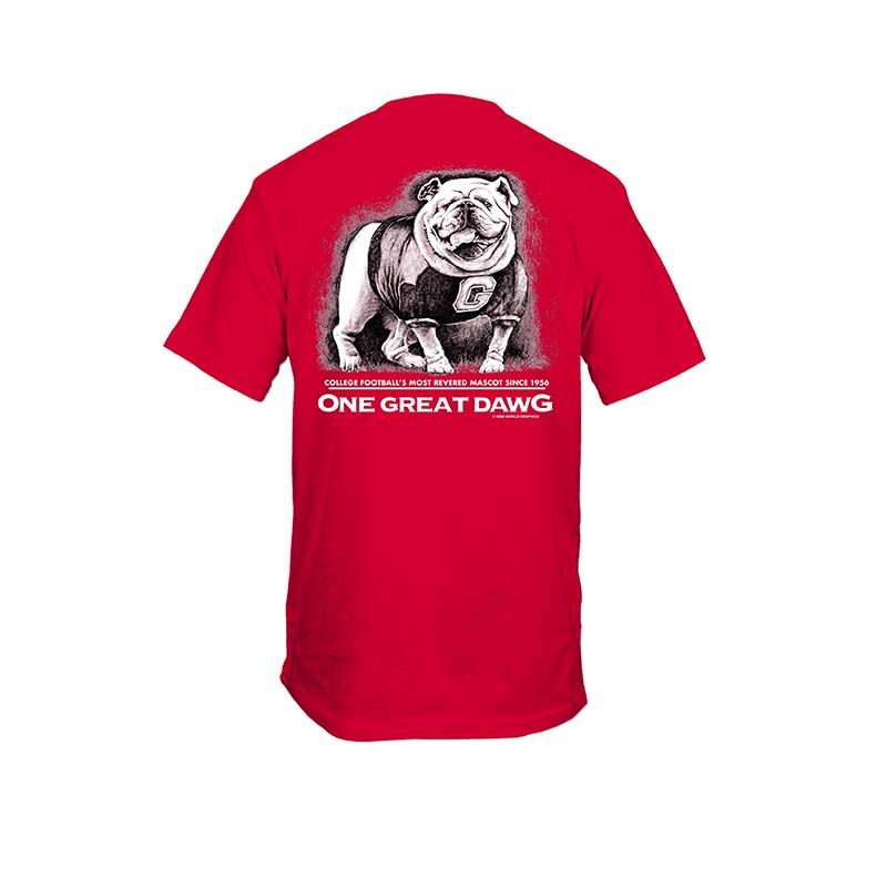 Youth UGA Good Dog Short Sleeve T-Shirt in Red